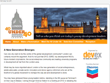Tablet Screenshot of london40.devex.com